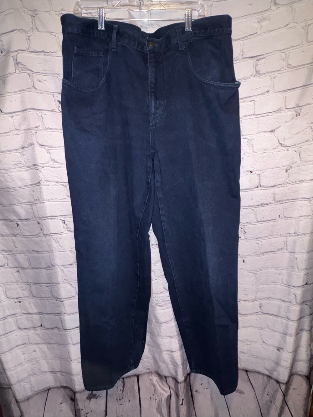 Vintage Tommy Hilfiger Jeans Men’s 40x32 Blue Carpenter Denim Baggy Wide Skate